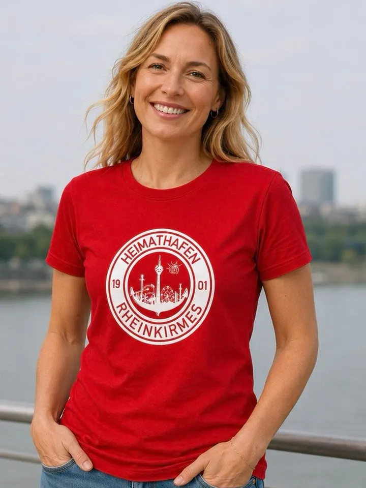 T-Shirt Rheinkirmes Frauen von Heimathafen Düsseldorf